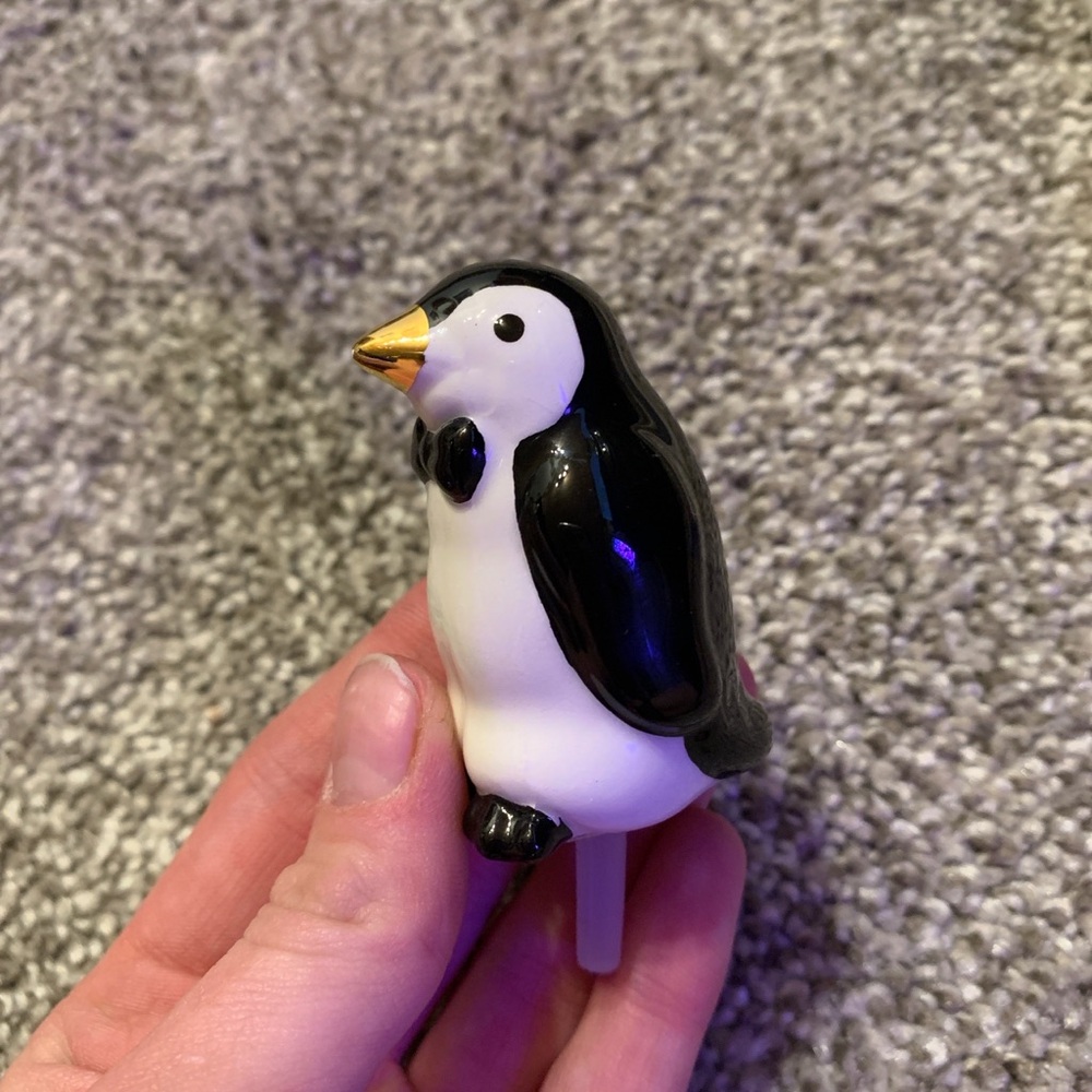 Nora Fleming Penguin With Gold Beak 🐧